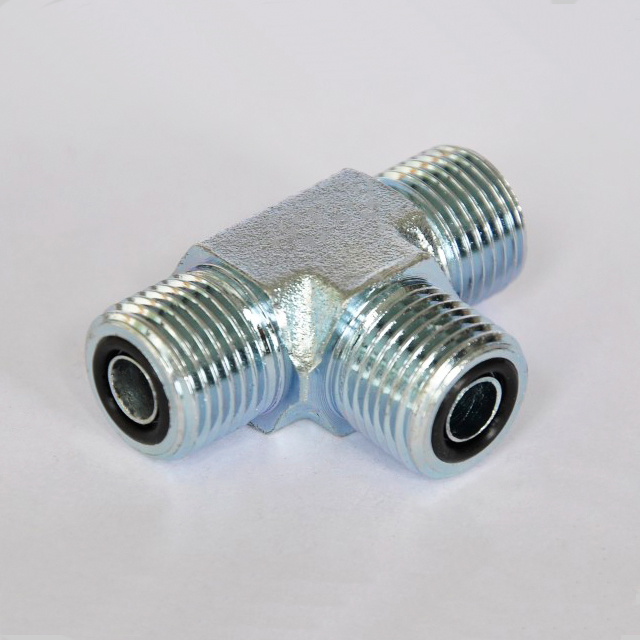 Serie FS2603 SAE # 520401 Conector de tubería MFS-MFS-MFS TEE igual te